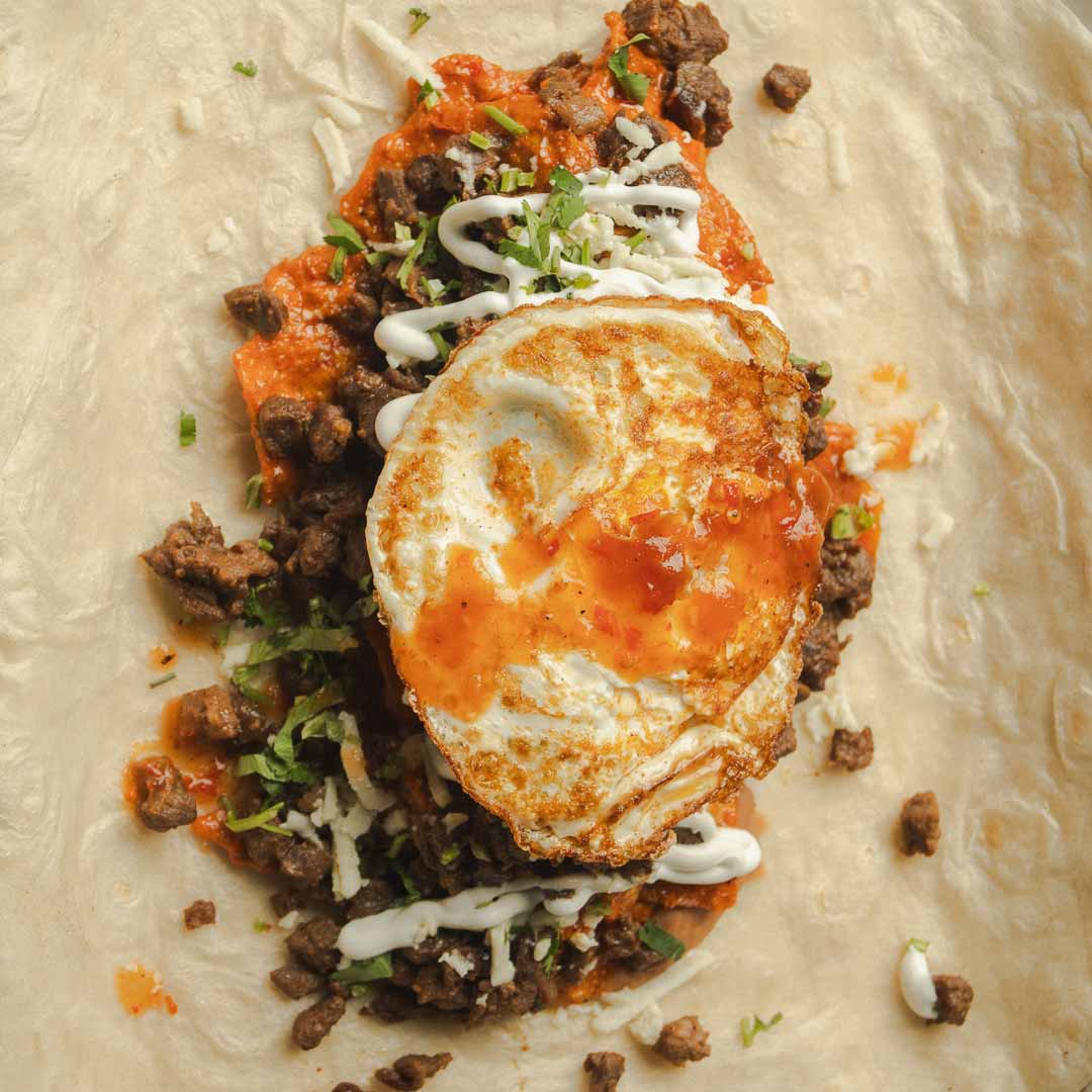 Burrito de chilaquiles